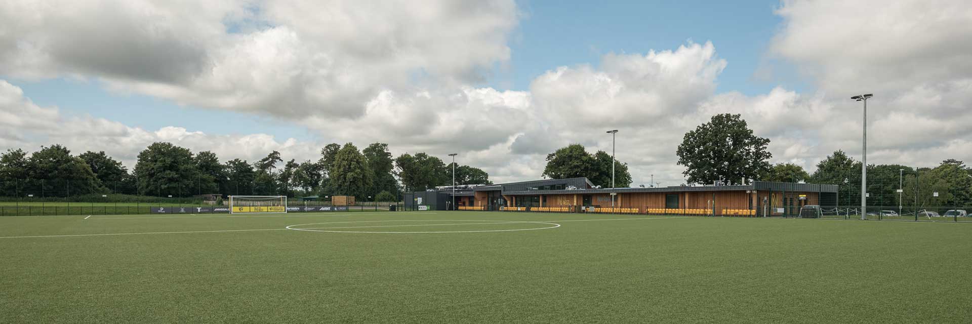 The Nest Hub building from the 3G pitch